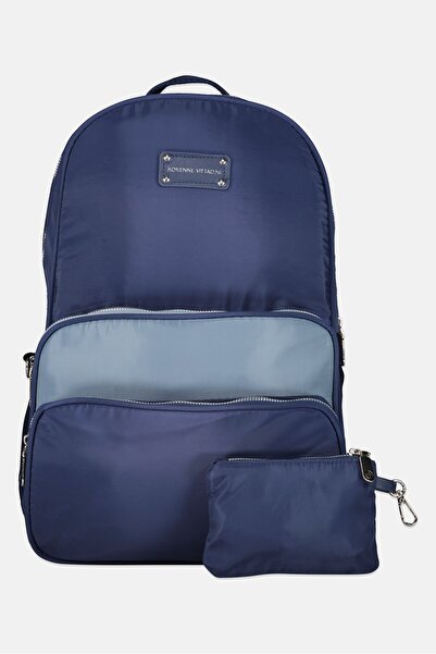 Adrienne Vittadini حقيبة ظهر نسائية بشعار ماركة مع حقيبة للعملات المعدنية، لو...