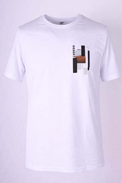 trender 26Y595000001 تي شيرت رجالي برقبة دائرية مطبوع