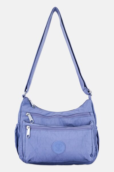 I Love Fashion Women Brand Logo Cross Body Bag, Lavender