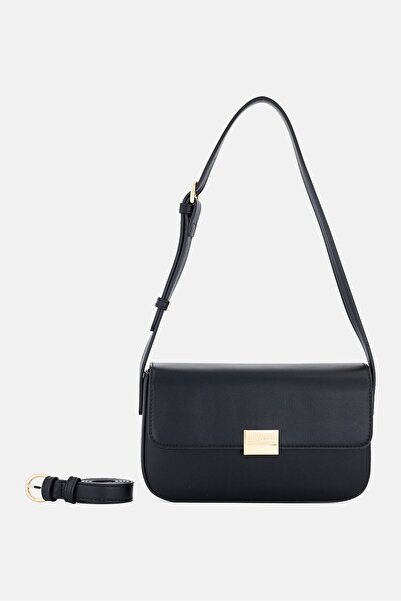 Kathy Ireland Women Brand Logo Cross Body Bag, Black