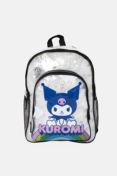 SANRIO حقيبة ظهر شفافة للبنات من كورومي بتصميم هيلو كيتي
