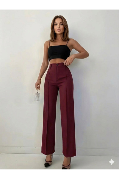 Modayakamoz Noul sezon pentru femei talie înaltă și masculin croială Pantalon...