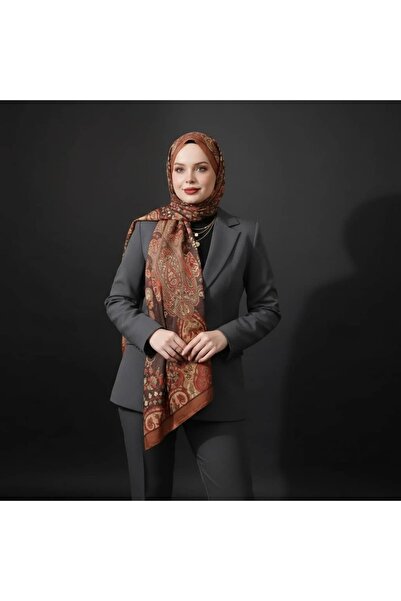 TAMA Kahvekızıl Etnik Şal