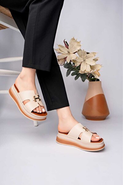 LEYDİ SHOES Παντόφλες MAYA με μονή αγκράφα στη μέση