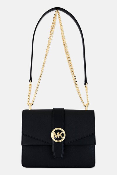 Michael Kors Women Brand Logo Greewich Cross Body Bag, Black