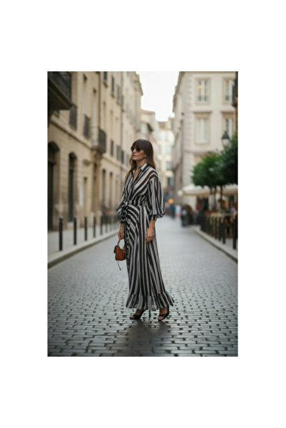 FeteRL DIVA Dress Black & White