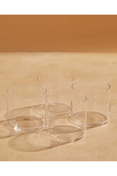 REDTAG طقم أكواب زجاجية شفافة مكون من 4 قطع