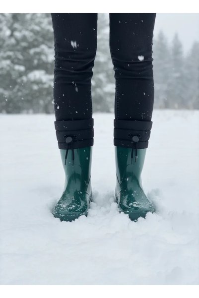 belixspor Konçlu Plush Pack Unisex Potin Women Rain Boot 36-40 Green