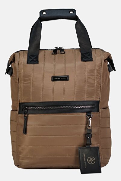 Adrienne Vittadini Women Quilted Backpack, Brown