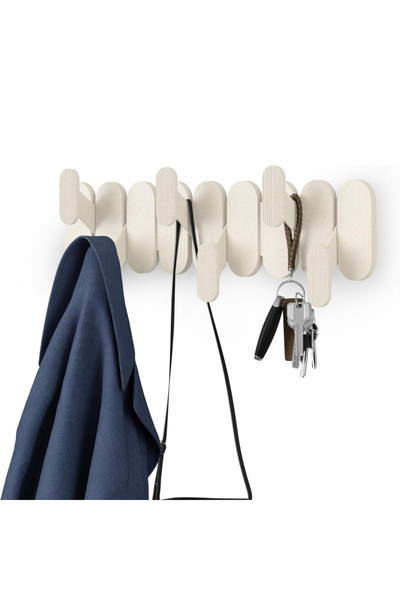 umbra Tempo Duvara Monte 6'Lı Askılık Kum Rengi 47x15,7x6,4 cm