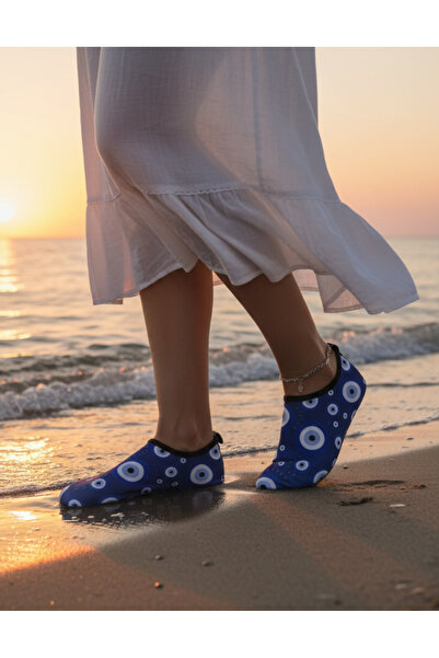 Sea&Blue Nazar Boncugu cu model talpă antialunecare Sea Shoes - elastic Panto...