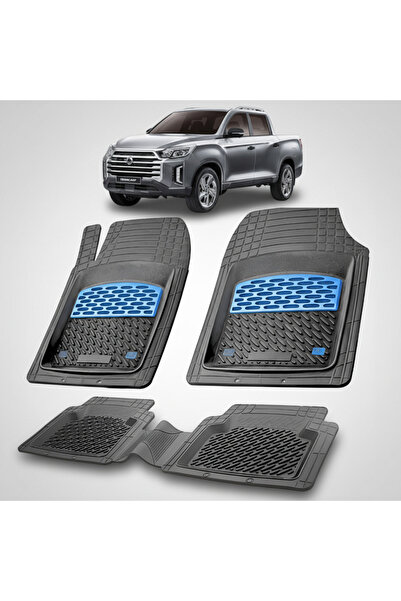 TEAMCAR Covorașe auto SsangYong Musso Grand compatibile 2018-2023 | Albastru