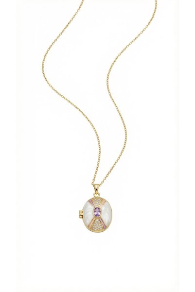 AccessoriesCınCık 316L Anti-Tarnish Steel Necklace Gold Photo Can Be Inserted Women's Necklace