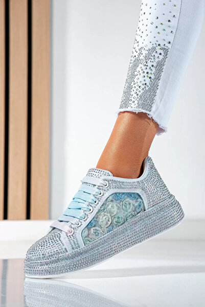Zaira Women's blue sneakers made of eco- Leather Erica #24537 - 40