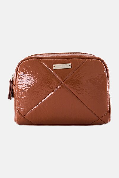 TWINSET Women Quilted Belt Bag, Brown