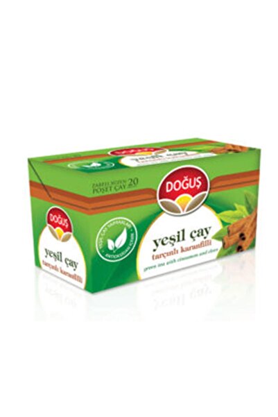 Doğuş Yeşil Çay Tarçınlı Karanfilli Poşet Çay 20x1.75G