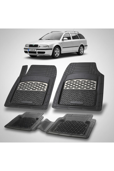 TEAMCAR Съвместими стелки за под за Skoda Octavia I Combi 1996-2010 | Сребърни