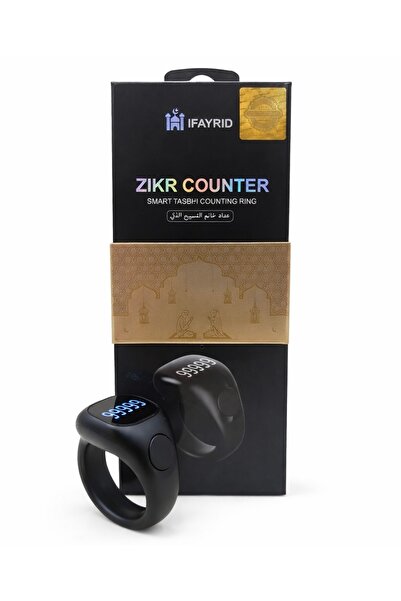 Bionic Smart Tasbih Ring - Digital Zikr Counter with OLED Display & Prayer Re...