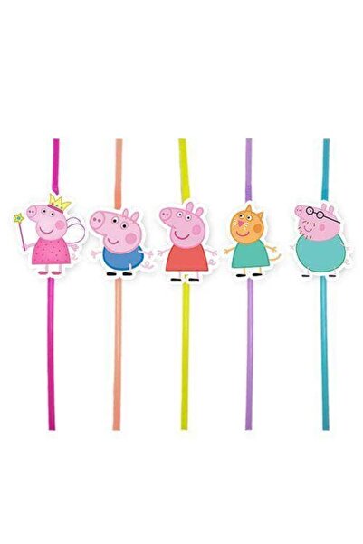 parti show Peppa Pig 10'lu Artistik Pipet
