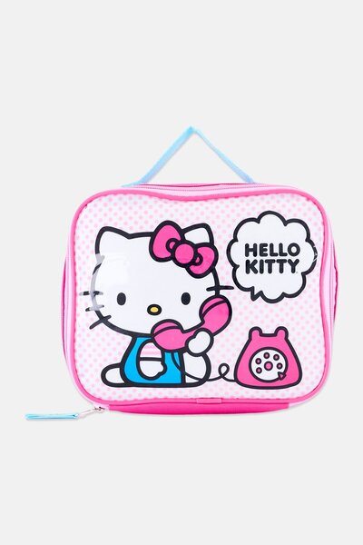 Hello Kitty Kids Girl Graphic Print Lunch Box Bag, Multicolor