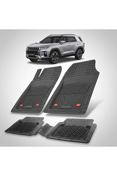 TEAMCAR Συμβατά πατάκια δαπέδου KGM Torres 2023-σήμερα | Μαύρο