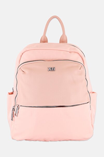 XTI Women Brand Logo Backpack 28 H x 32 L x 10 W cm, Pink