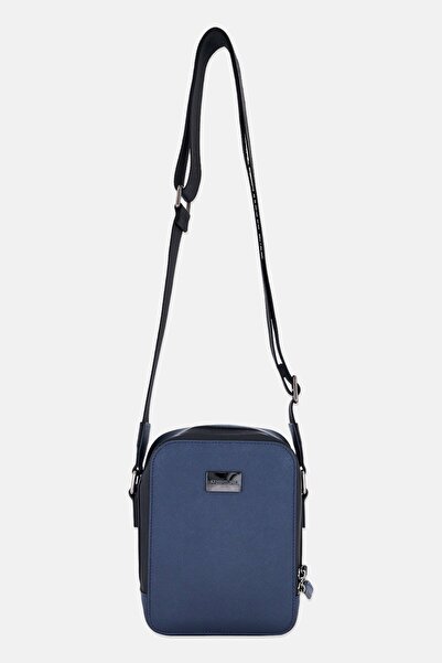 Cerruti 1881 Men Brand Logo Cross Body Bag, Navy