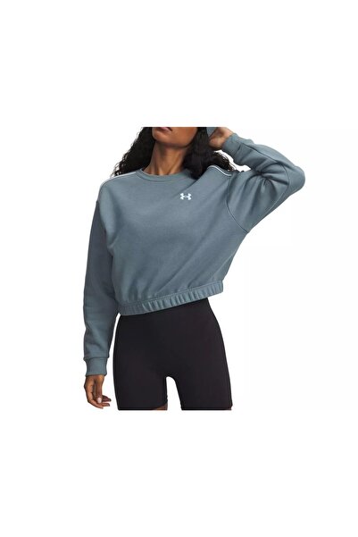 Under Armour Rival Fleece Piped Crewneck Sweatshirt, Cotton Blend, Model 6007...