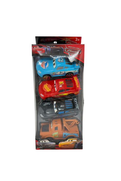 OEM Set 4 Masinute Cars, 13 cm – Masini Curse pentru Copii, Jucarii Auto Colo...