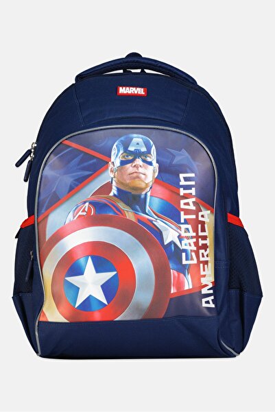 Marvel Kids Boy Graphic Print Backpack, Navy
