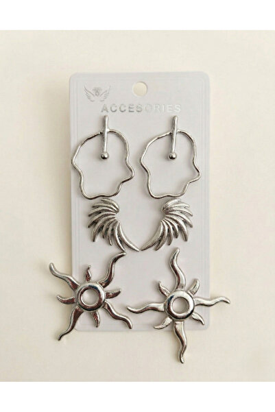 Ervalina 3-Piece Large Women's Earring Set