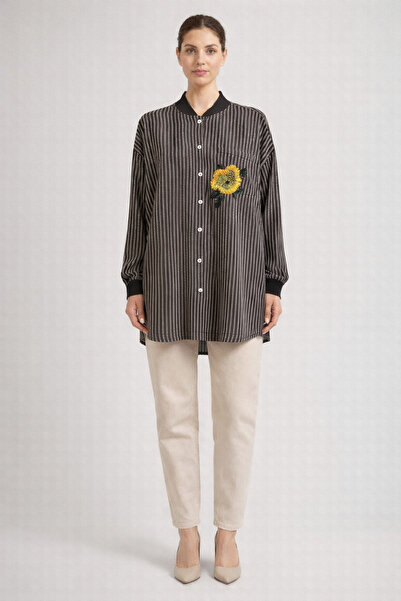 KYR V Viscose Tunic with Processing Detail