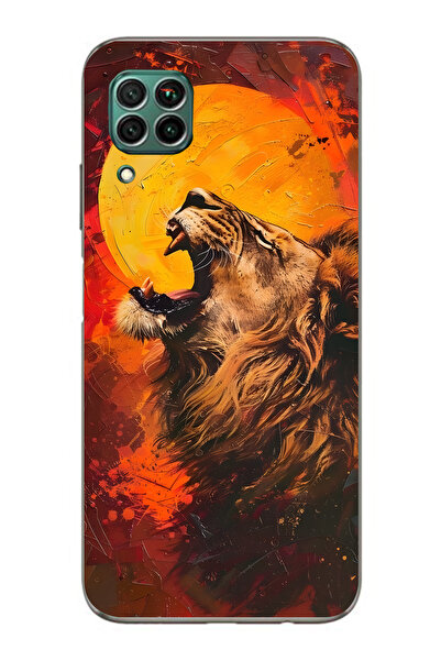 FLAMENKO حافظة هاتف شفافة متوافقة مع هاتف هواوي P40 Lite من طراز Aslan منقوش