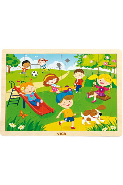 Viga Children's wooden puzzle Spring