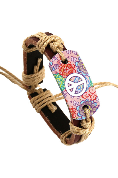 EFAYN.RO Bracelet, hippy peace model, colorful accessory, adjustable, unisex,...