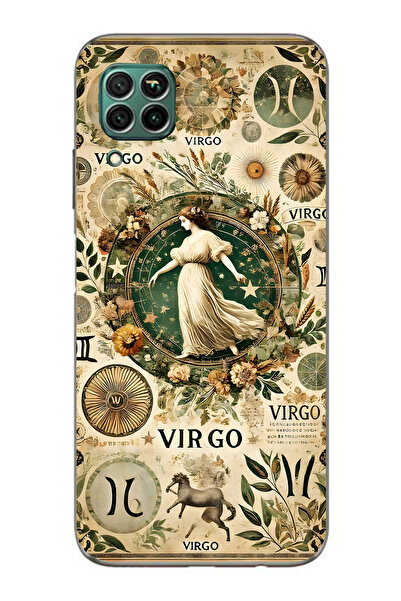 FLAMENKO حافظة هاتف شفافة متوافقة مع هاتف هواوي P40 Lite من نوع برج العذراء م...