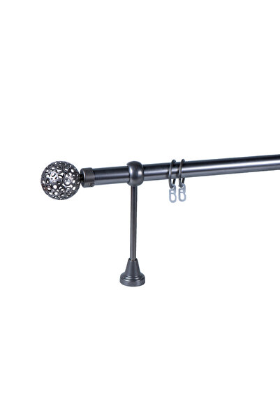 KLEIDECO galerie metal 25 mm BRAZILIA simpla, crom-mat, 300 cm, capete FORTALEZA