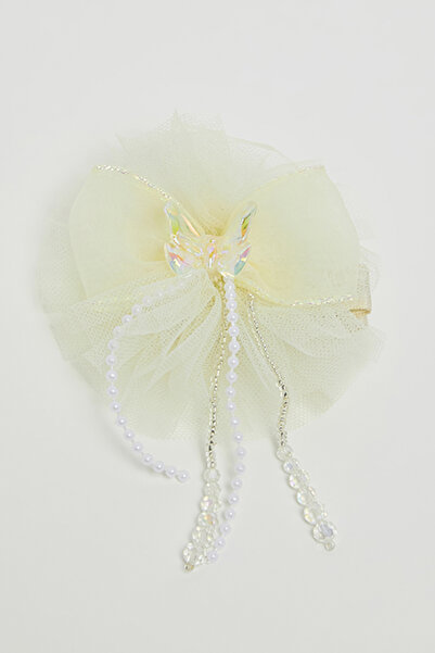 R&B Girl's Ivory Flower Slide Hair Clip