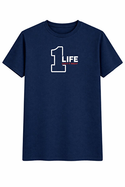 BEETON 1 Life Design Printed Oversized Unisex T-Shirt 100% Cotton Unisex Stre...