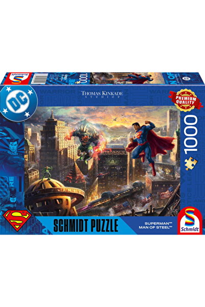 Schmidt Spiele Thomas Kinkade Studios: DC Superman - Omul de oțel, Puzzle 100...