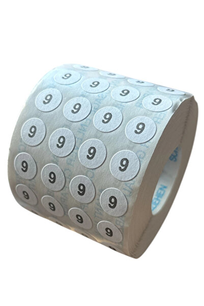 BİGÜMEX 9NO Etichetă adezivă pentru mărime (5000 BUC)