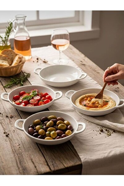 Tekbir 6 LI YUVARLAK MEZE TABAĞI 15*12 CM