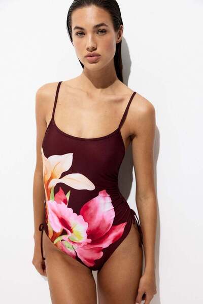 H&M Padded-cup High Leg Swimsuit