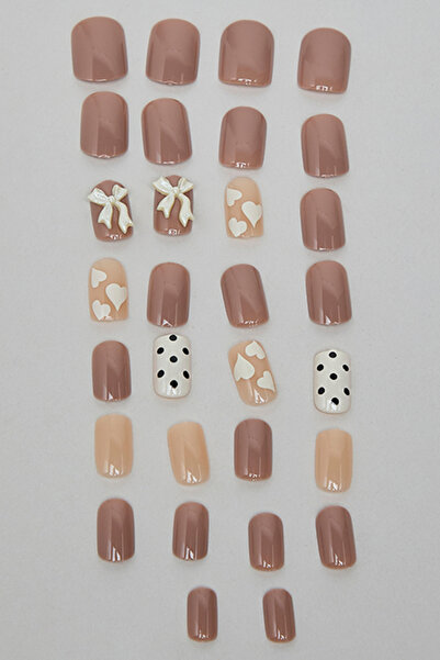 R&B Women's Brown Wearable Manicure