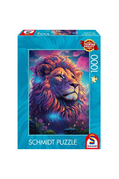 Schmidt Spiele Leu în Vântul Colorat, Puzzle (1000 de piese)