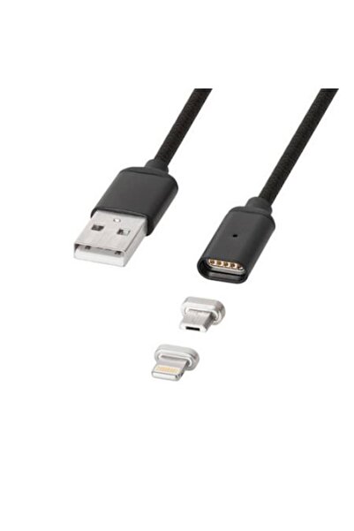 Kruger&Matz Магнитен USB кабел Micro USB / Lightning 1М