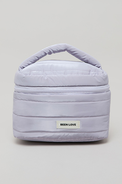 R&B Unisex Lilac Quilted Toiletry Bag