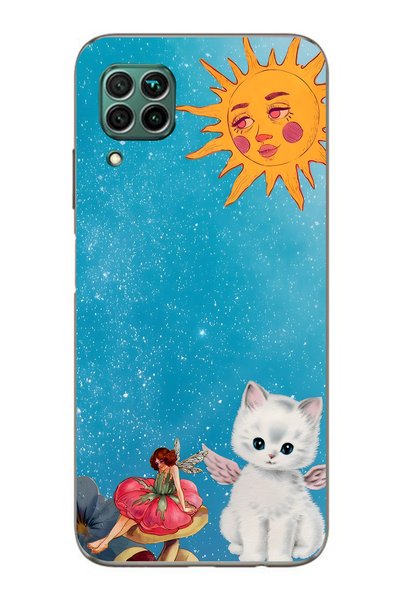FLAMENKO حافظة هاتف شفافة متوافقة مع هاتف هواوي P40 Lite من نوع Sunny Fairy و...
