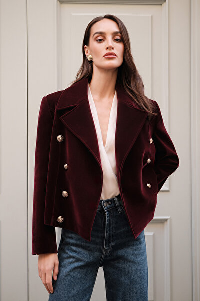 Dahlia Bianca Bruno Kadife Ceket