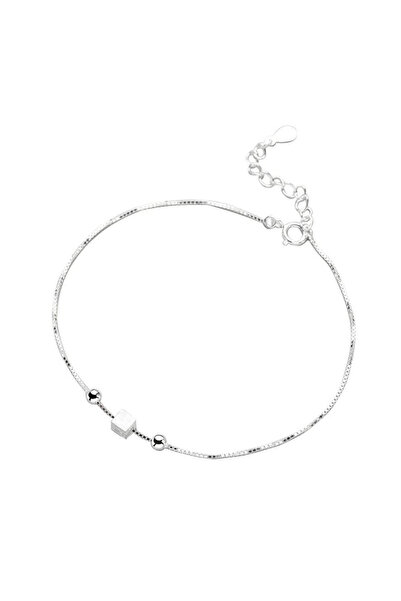 EFAYN.RO Bratara argint 925, pandantiv cub argintiu si bilute, EFAYN